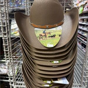 Tan Cowboy Hat with Brown Band